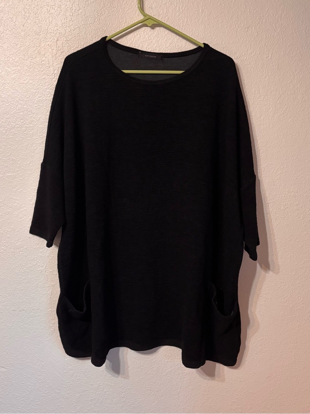 Cut Loose Lagenlook Ribbed Pullover One Size